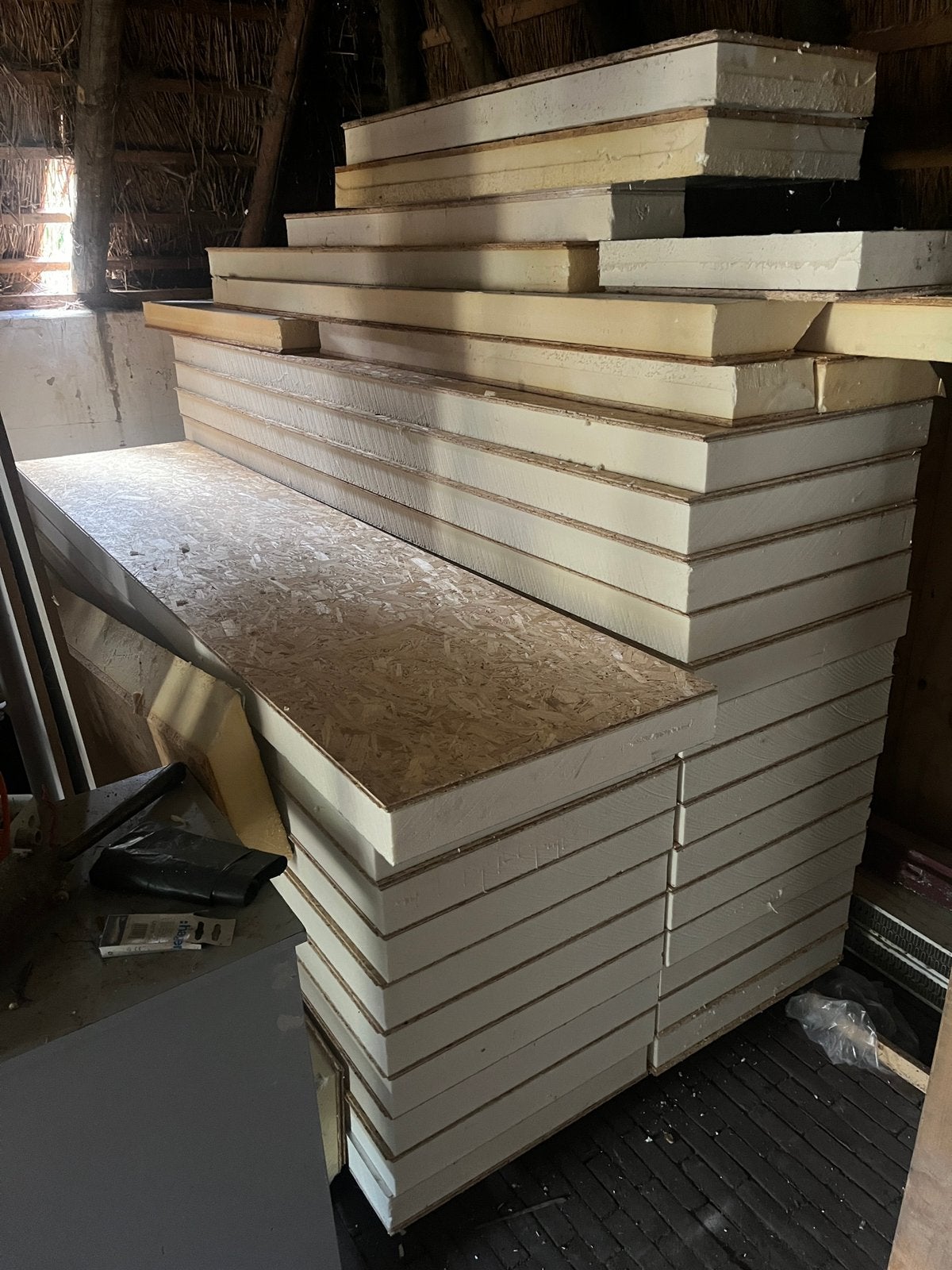PIR+OSB 2600x600x81+12mm T&G Rd:3,65, Ophalen, Zo goed als nieuw