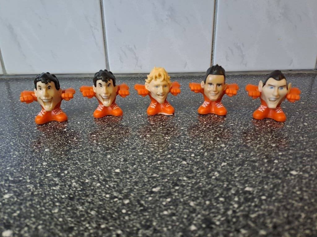 Oranje vintage juichvogeltjes c1000 (5 stuks), Verzamelen, Albert Heijn, Onbekend, Ophalen of Verzenden, Onbekend