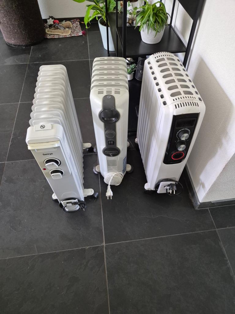 3  elektrische olie kacheljes 2000 watt, Ophalen of Verzenden