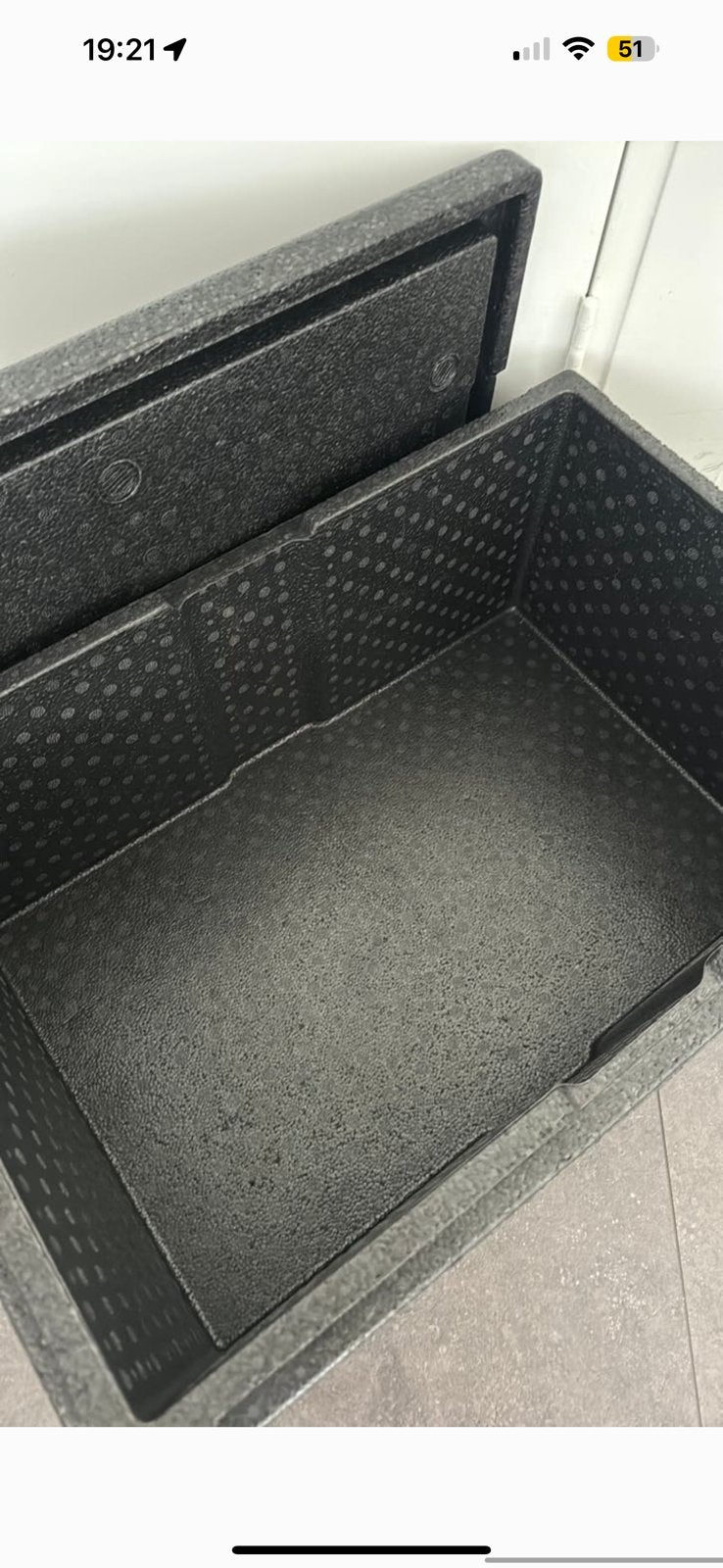 Thermobox 46 liter, Caravans en Kamperen, Koelboxen, Ophalen of Verzenden, Zo goed als nieuw, Koelelement