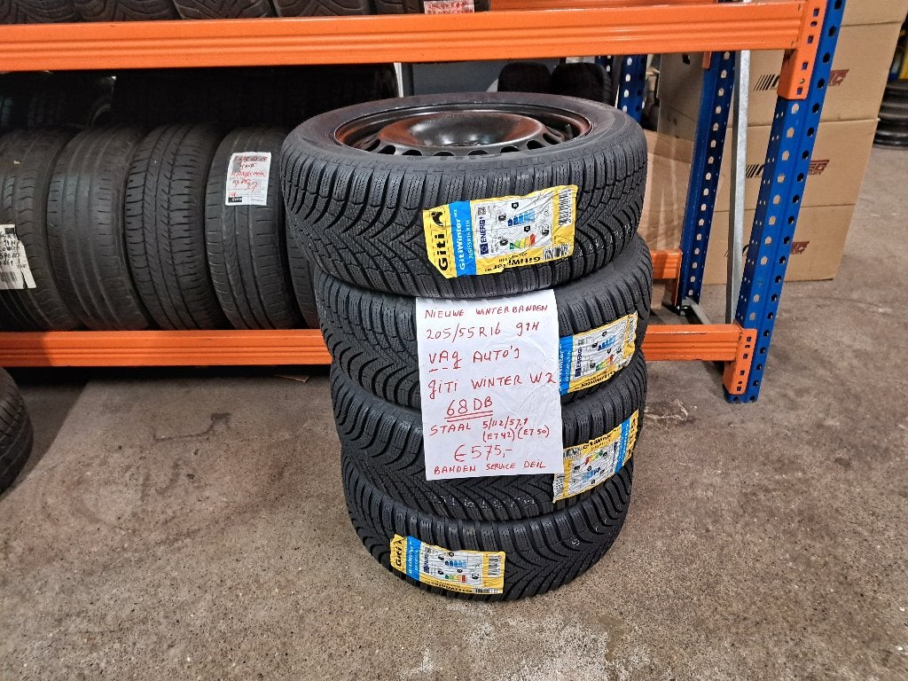 Banden set 16 inch Vw Golf/Caddy/Leon/Octavia/Audi A3/enz, Ophalen, Gebruikt, 16 inch, Banden en Velgen