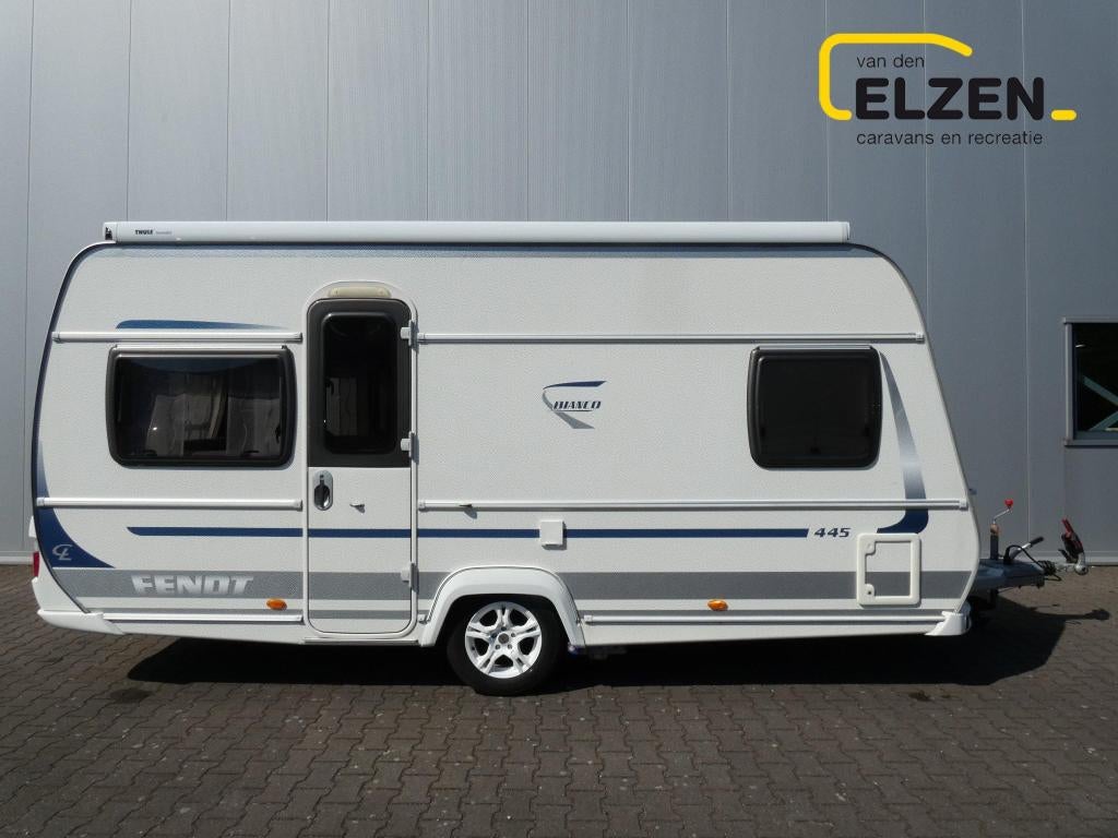 Fendt Bianco 445 TFB Mover, luifel, fietsendr., Caravans en Kamperen, Rondzit, Bedrijf, Schokbreker, Overige typen