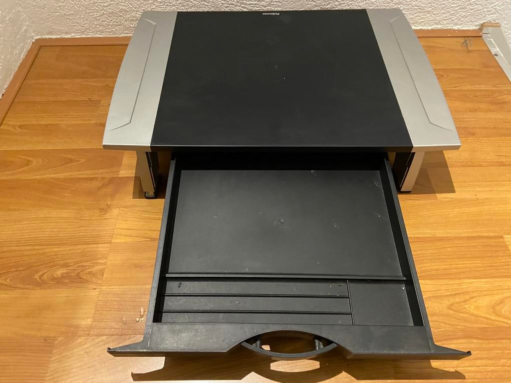 Computer desktop scherm verhoger met lade laptop standaard, Computers en Software, Monitoren, Ophalen of Verzenden, 60 Hz of minder