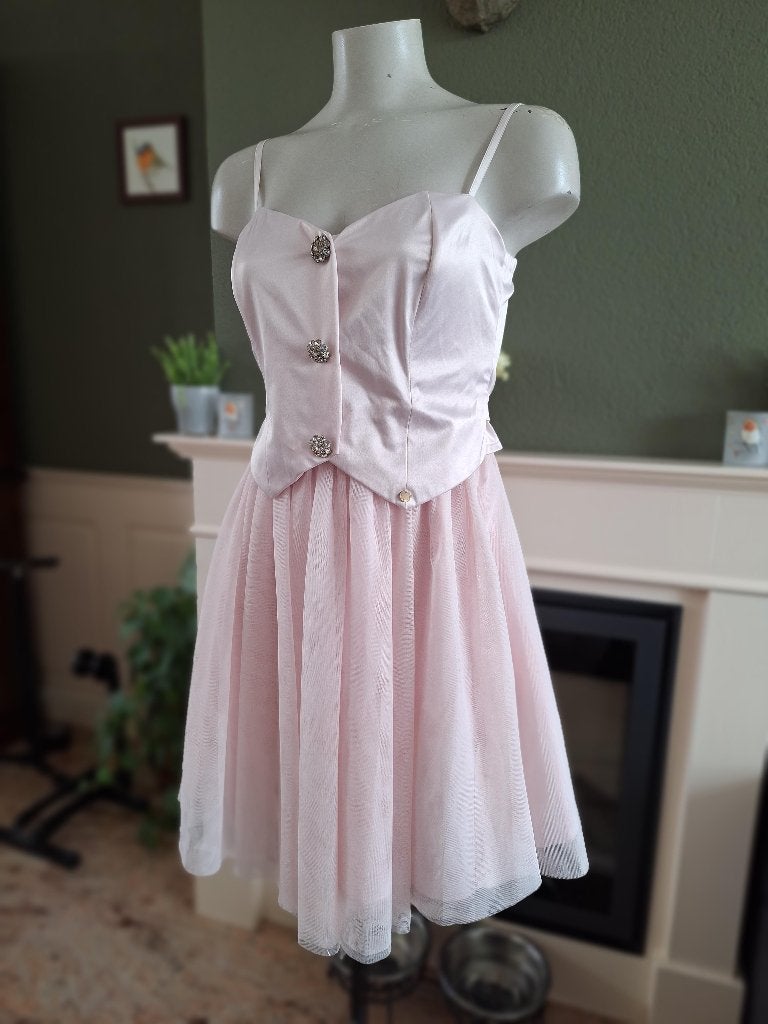 Nieuw met kaartje Rinascimento zacht roze droom jurk S 36, Verzenden, Rinascimento, Nieuw, Knielengte