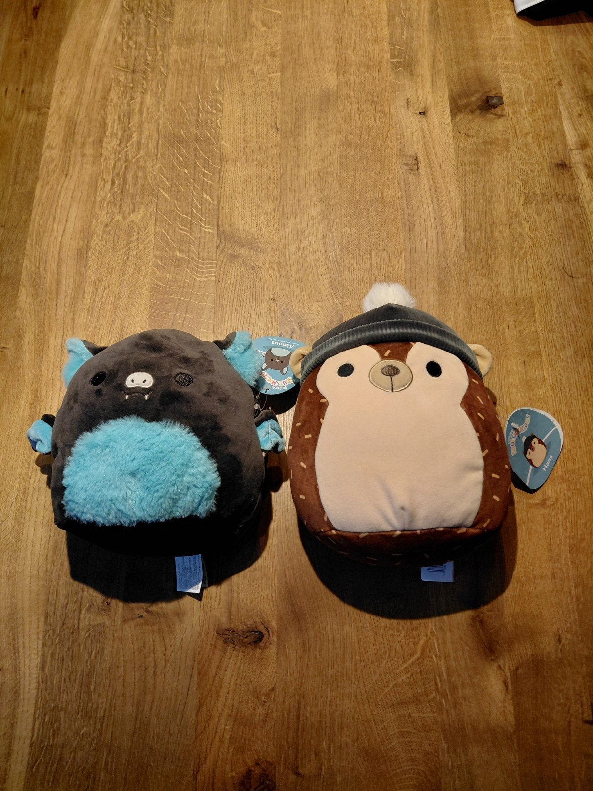Squishmallows: vleermuis en egel knuffels, Overige karakters, Overige typen, Nieuw, Ophalen of Verzenden