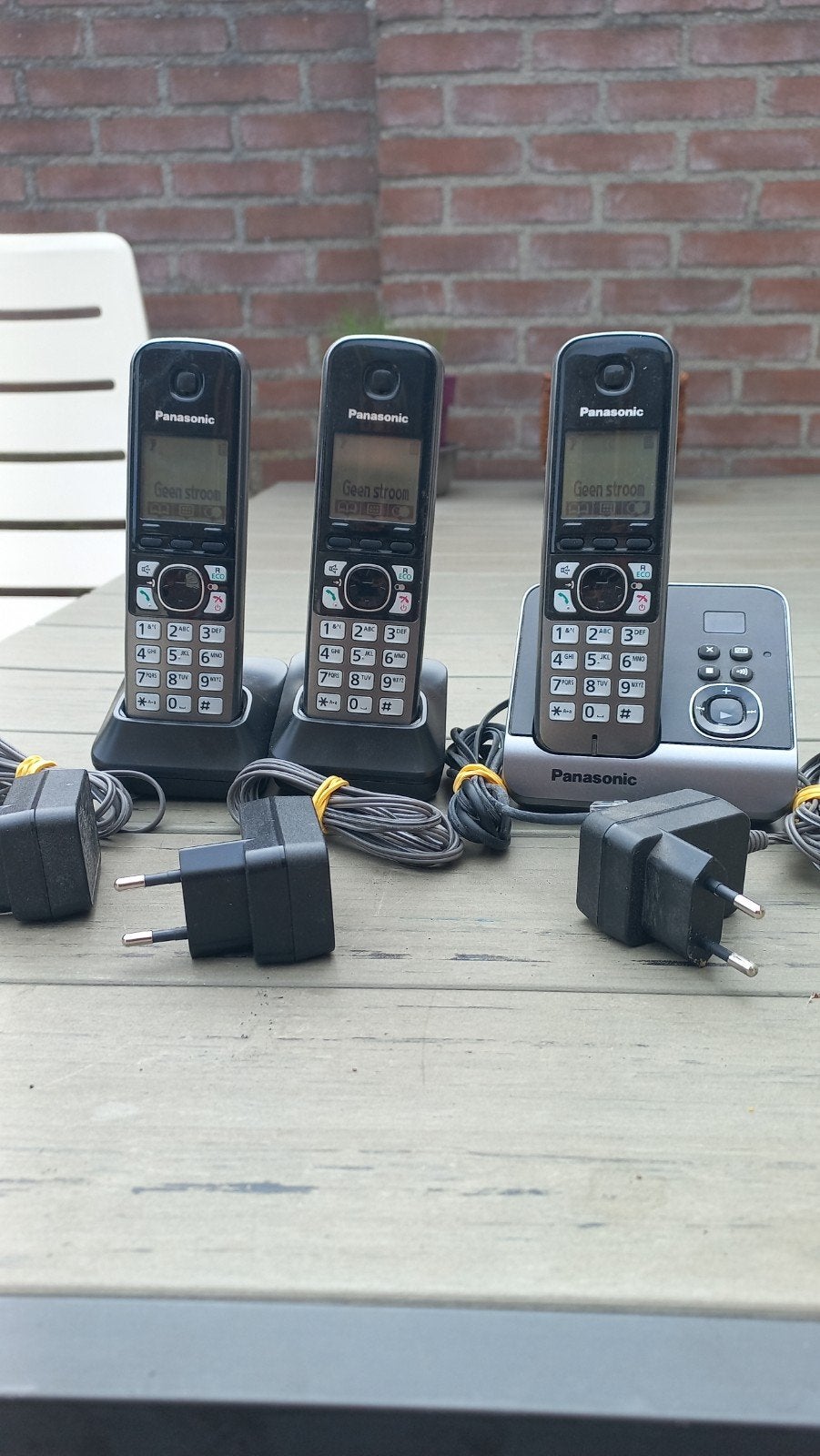 panasonic digitale draadloze telefoon met antwoordapparaat, Ophalen of Verzenden, Zo goed als nieuw, 3 handsets