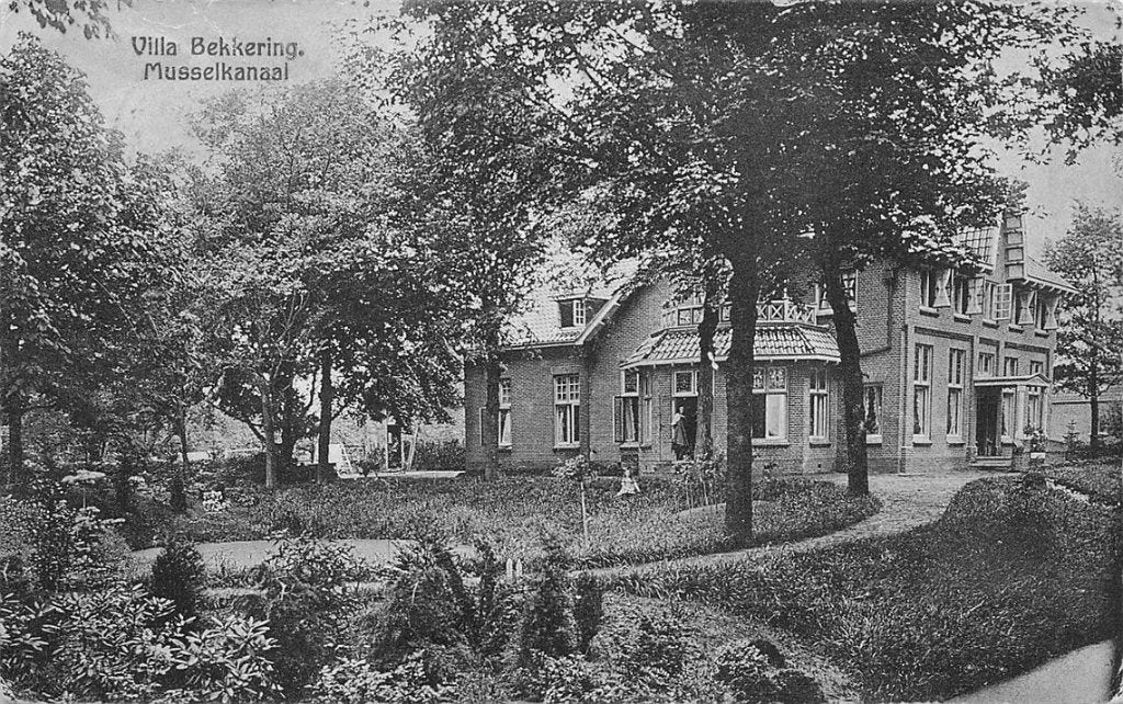 703-148-039 Villa Bekkering Musselkanaal, Verzamelen, Ansichtkaarten | Nederland, Verzenden, Voor 1920, Groningen