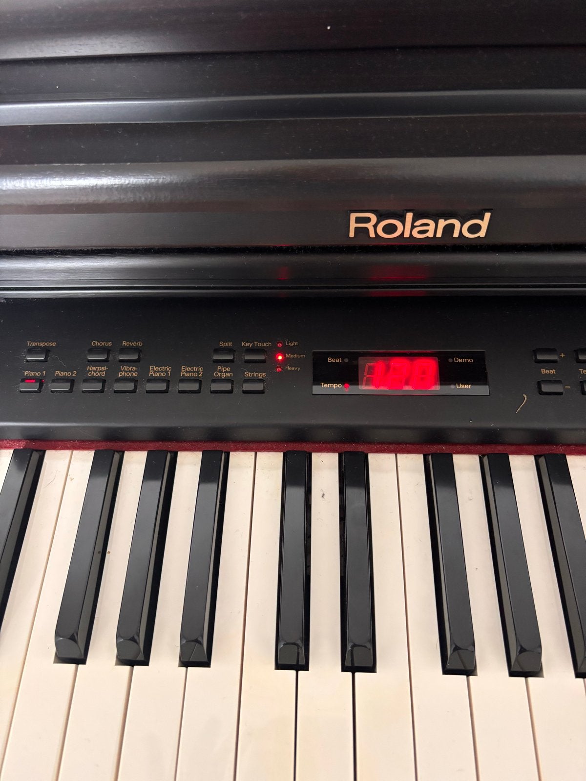 Roland Digitale Piano, Muziek en Instrumenten, Ophalen, Gebruikt, Bruin, Digitaal