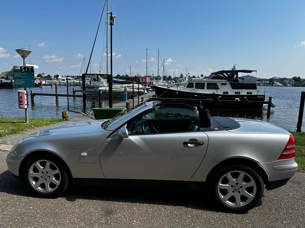 Mercedes-Benz Slk230 Kompressor AUT 1999 Grijs, Designo, Automaat, Stoelverwarming, Achterwielaandrijving, 4 cilinders
