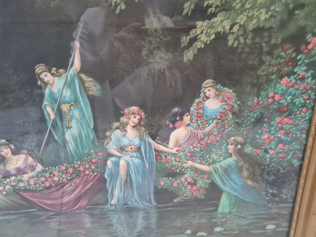 Vintage zeer grote lijst met glas 1.3 m x 65 cm, Ophalen, Heikant 21 Kaatsheuvel, Schilderijlijst, 65 cm