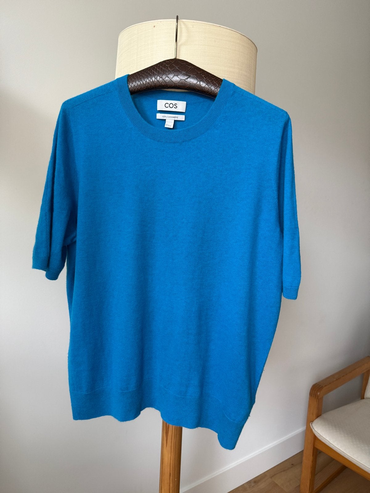 COS 100% Cashmere Trui - Maat L - Prachtig Blauw, Kleding | Dames, Ophalen of Verzenden, Zo goed als nieuw, Maat 42/44 (L), Blauw