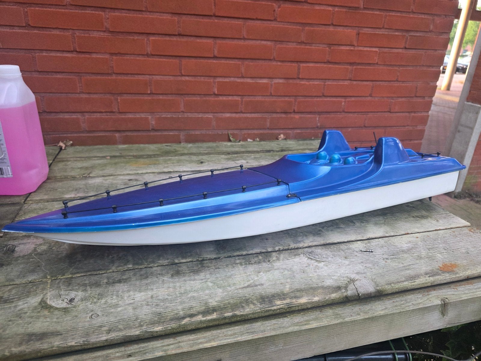 RC Boot - Blauw/Wit, Ophalen of Verzenden, Gebruikt
