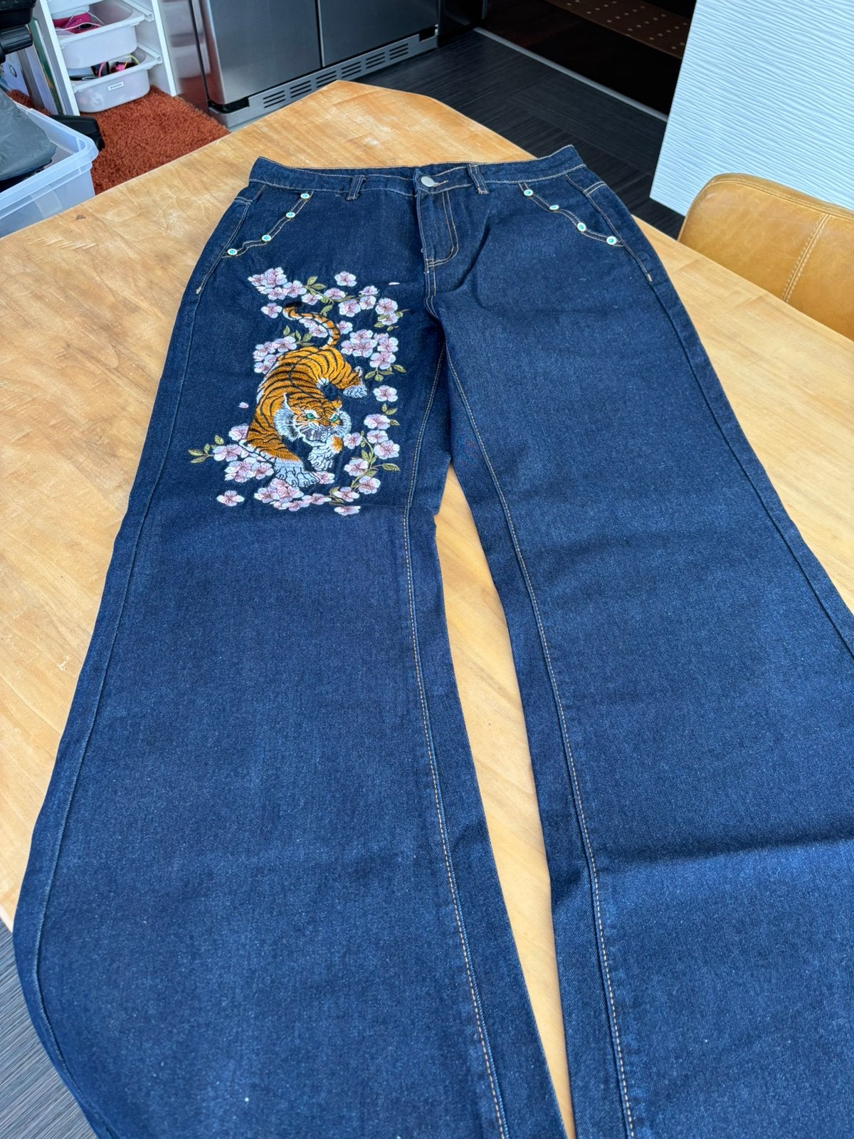 Baggy jeans streetwear y2k, Ophalen of Verzenden, Nieuw, Blauw, W30 - W32 (confectie 38/40)