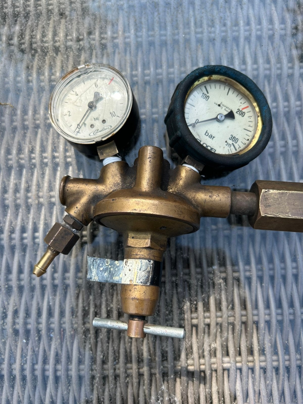Gasdruk meter Regelventiel, Ophalen of Verzenden, Gebruikt, Co2