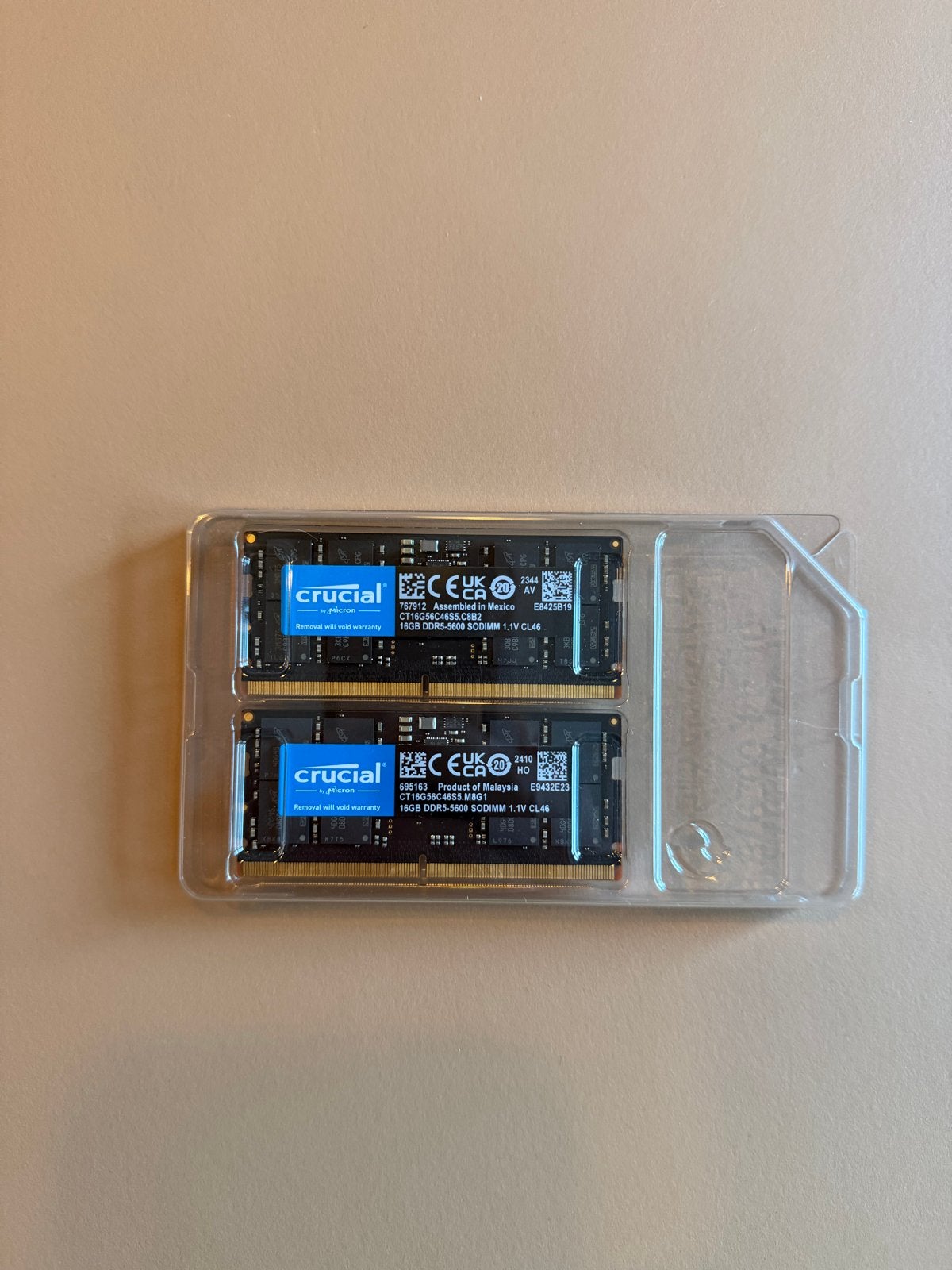 Crucial DDR5 SODIMM 5600MHz 32GB Laptop Geheugen, Computers en Software, 32 GB, Nieuw, Ophalen of Verzenden, DDR5