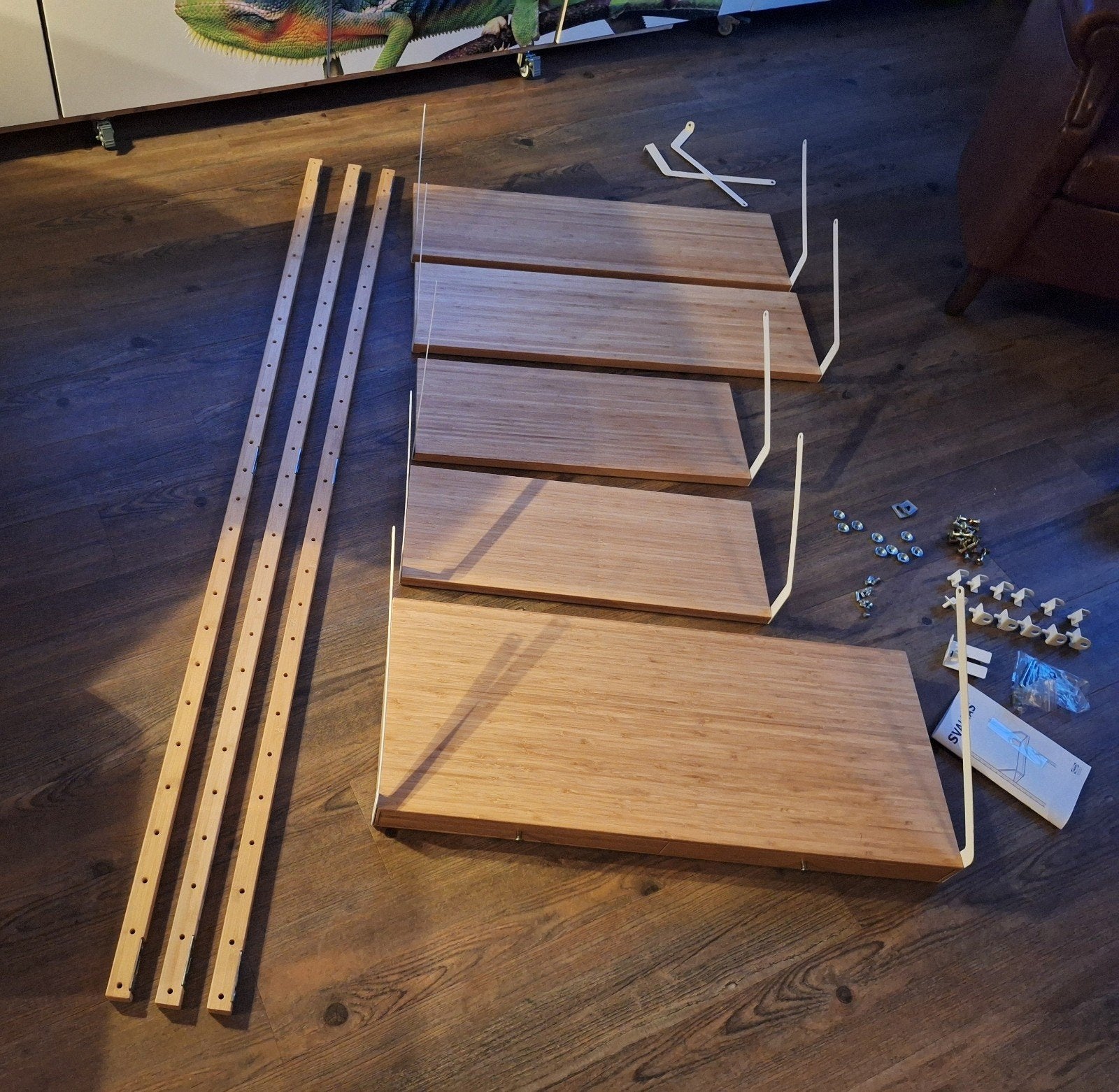 Ikea Svalnäs stellingkast met bureau, Ophalen, Gebruikt