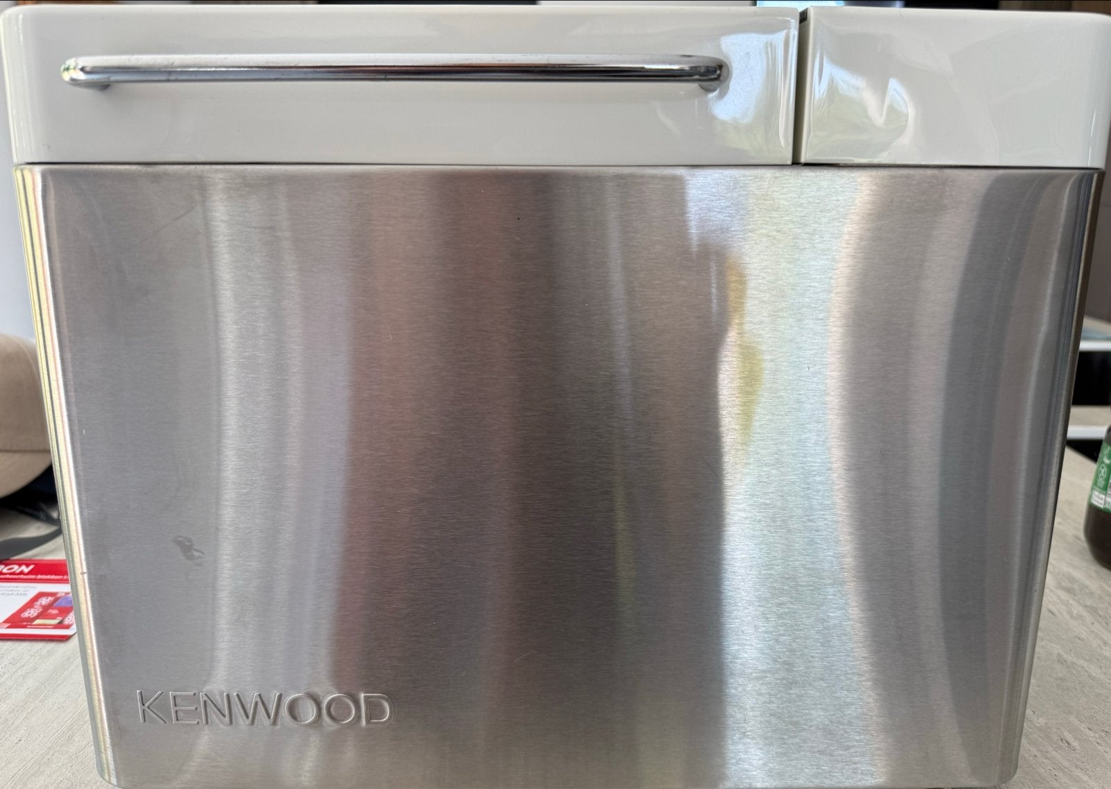 Kenwood BM450 Broodbakmachine RVS | 13 programma's, Met timer, Gebruikt, 800 tot 1200 gram deeg, Ophalen of Verzenden