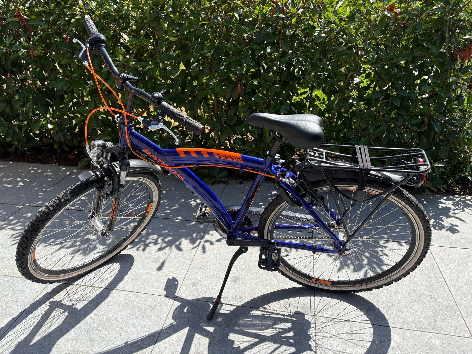 Batavus Snake blauw/ oranje kinderfiets 26 inch, Fietsen en Brommers, Fietsen | Jongens, Velgrem, Versnellingen, Zo goed als nieuw