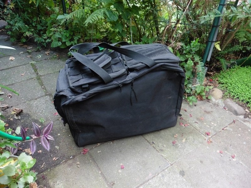 Rollator dubbel opvouwbaar in tas/foedraal, Ophalen, Lichtgewicht, Zo goed als nieuw