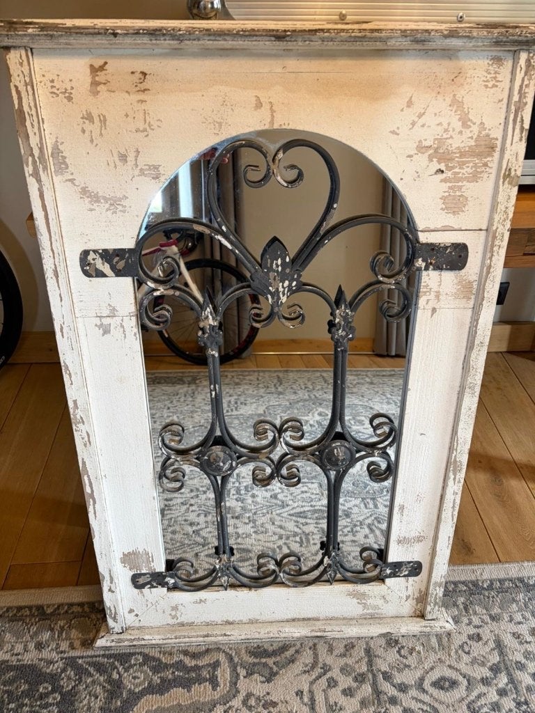 Brocante spiegel, Ophalen, Minder dan 50 cm, 100 tot 150 cm, Zo goed als nieuw