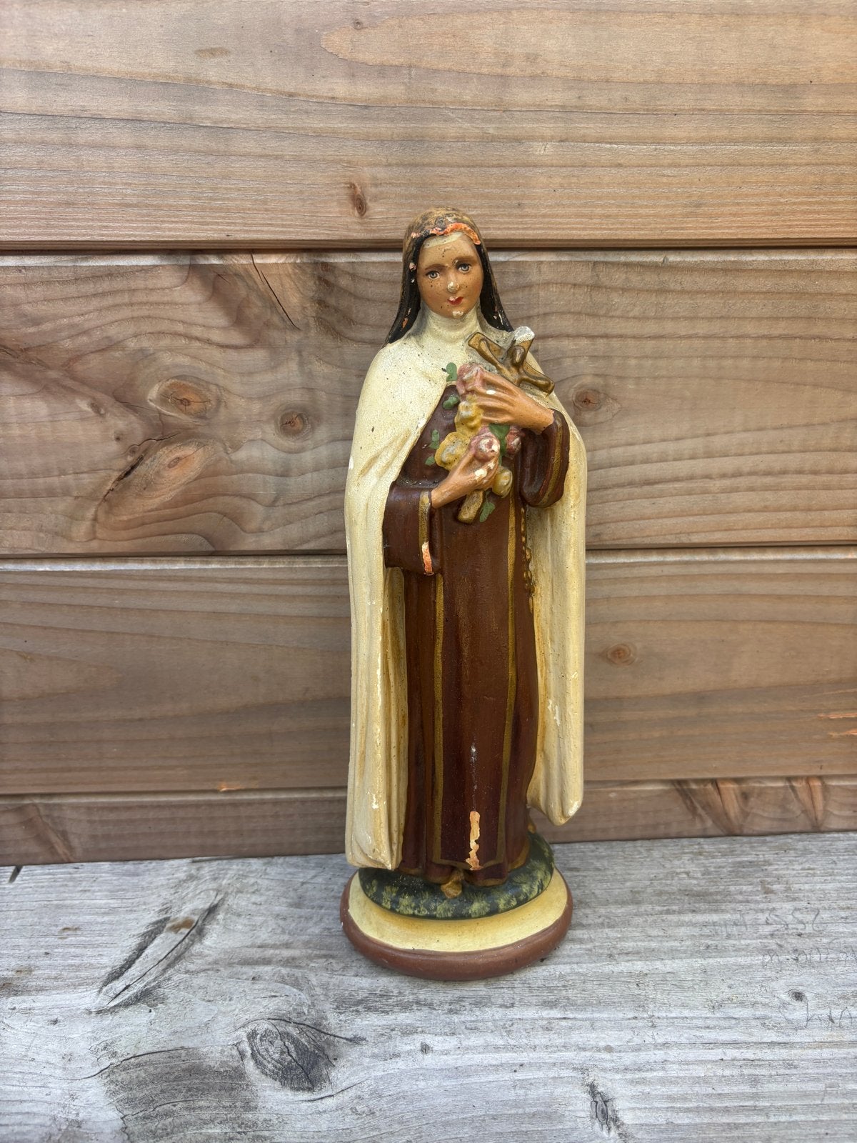 Antiek beeldje van Heilige Theresia van Lisieux, Antiek en Kunst, Ophalen of Verzenden