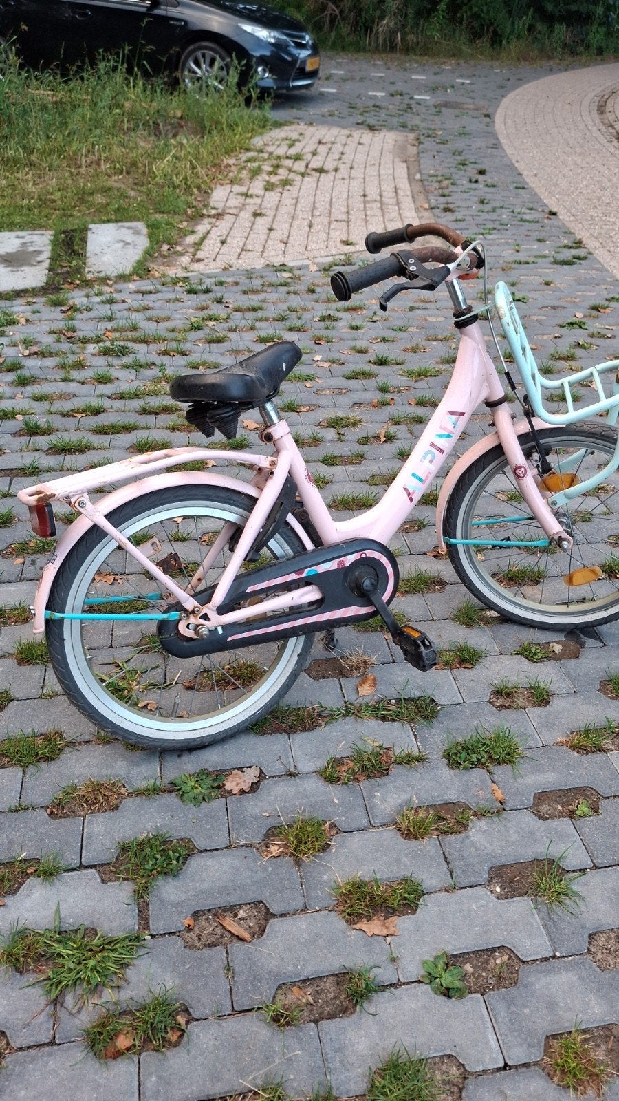 Meisjesfiets, Fietsen en Brommers, Ophalen, Gebruikt, 14 inch of minder