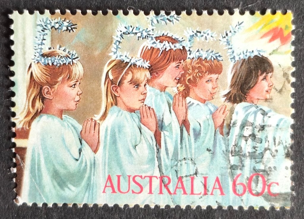 AUSTRALIË - kerstmis 1987, Postzegels en Munten, Verzenden, Gestempeld