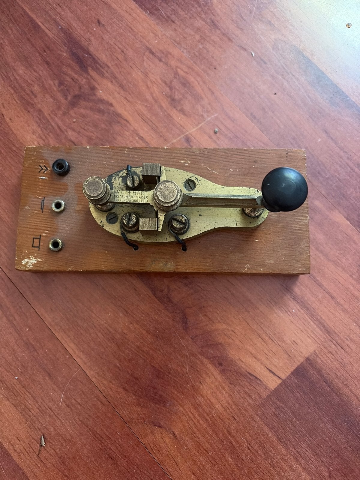 Antieke WC t Hart Seinsleutel - Morse Code Zender, Ophalen of Verzenden