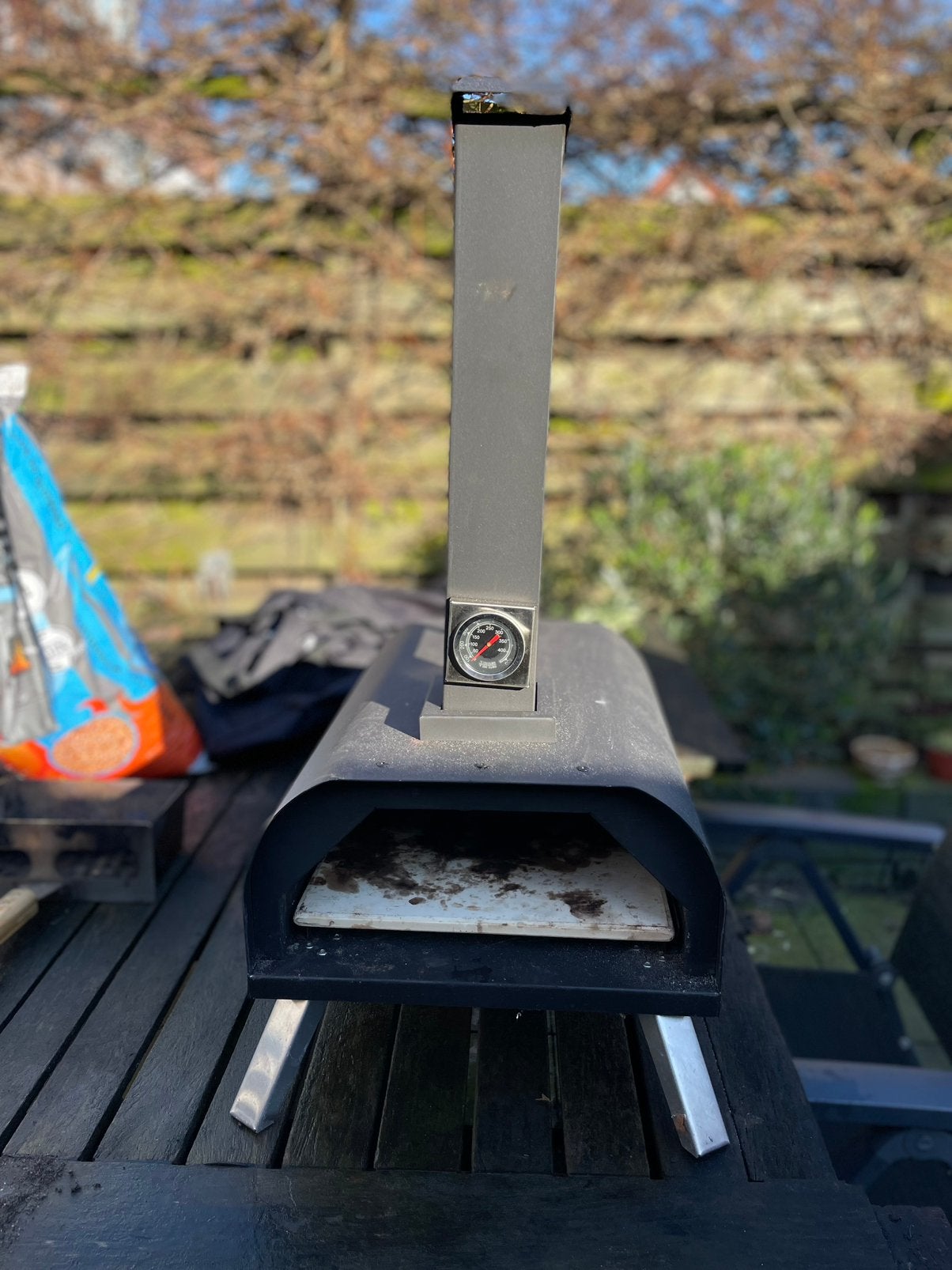 Houten pallet pizza-oven, Ophalen of Verzenden, Zo goed als nieuw