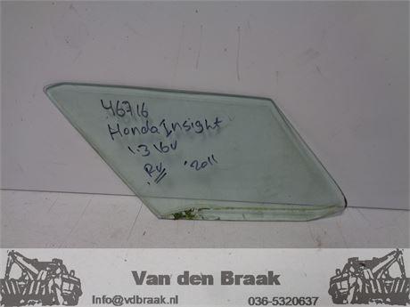 Honda Insight 2009-2014 Scheerruit portier rechts voor, Honda, Gebruikt, -, Herkomst onderdeel bekend