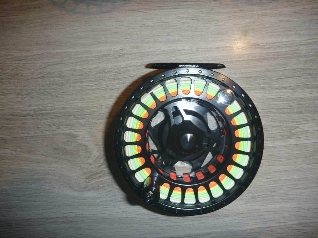 Big Fly Vliegvisreel Scierra Tx 2 9/11+2x res spoel, Ophalen of Verzenden, Zo goed als nieuw, Molen