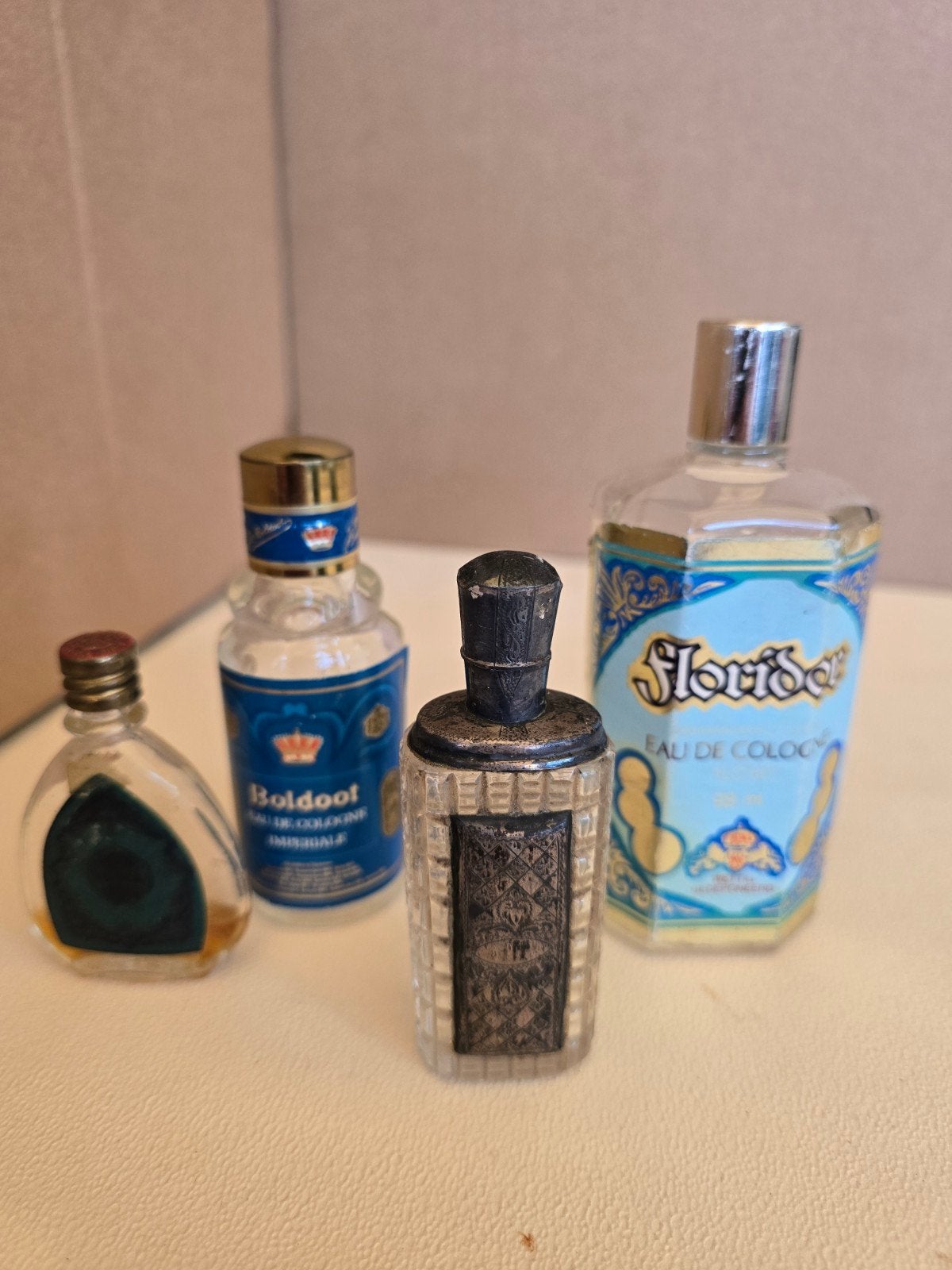 Vintage parfumflesjes: Floridor, Boldoof en meer, Verzenden, Gebruikt