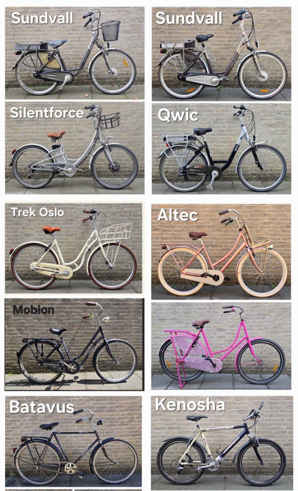 Diverse tweedehands fietsen - Verschillende merken en model, Overige merken, Velgrem, Versnellingen, Ophalen of Verzenden