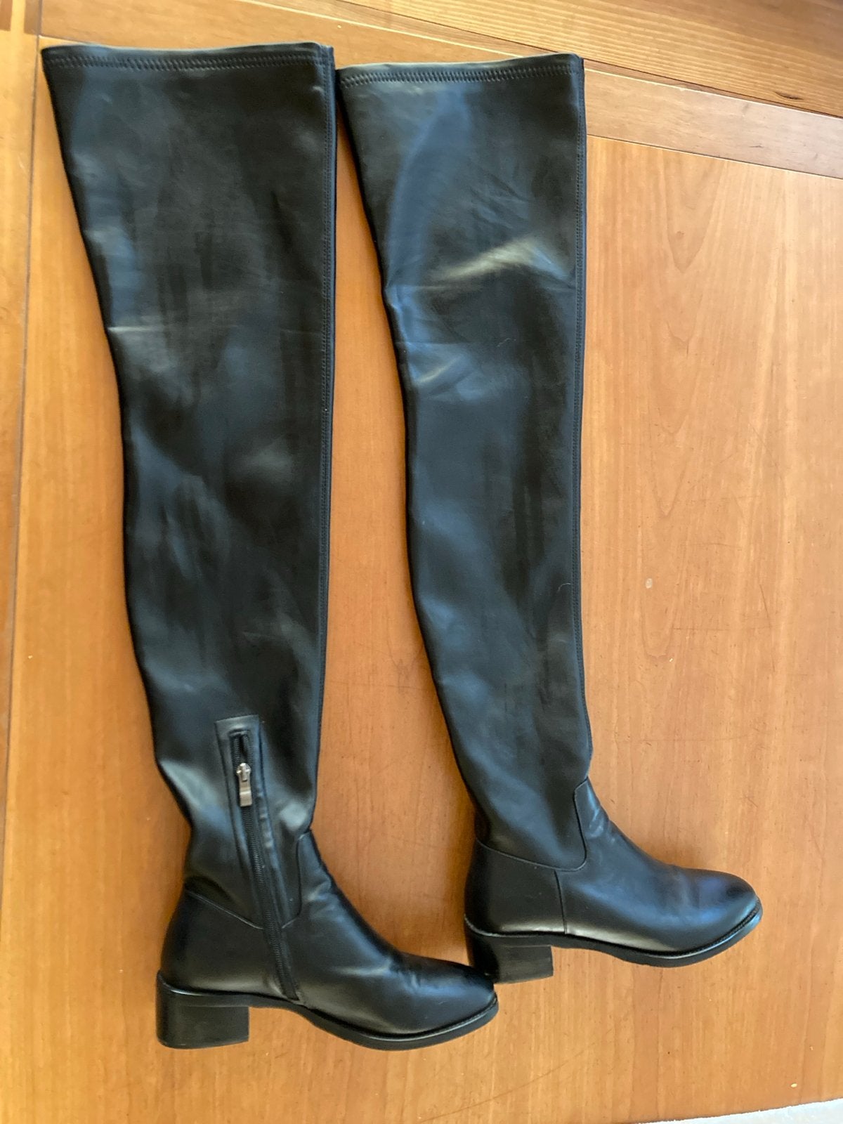 Zwarte Overknee Laarzen - Elegant en Comfortabel, Ophalen of Verzenden, Zo goed als nieuw, Zwart, Hoge laarzen