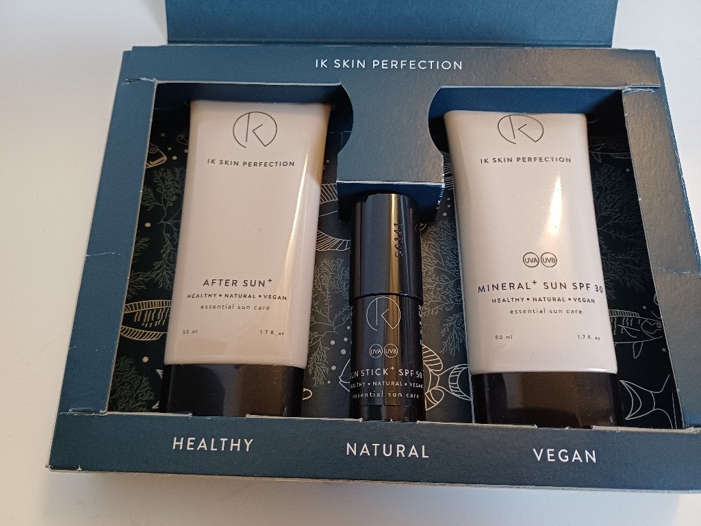 IK SKIN PERFECTION AFTERSUN+SUN SPF30+SUNSTICK SPF 50 NIEUW, Ophalen of Verzenden, Nieuw, Zonnebrand of After Sun