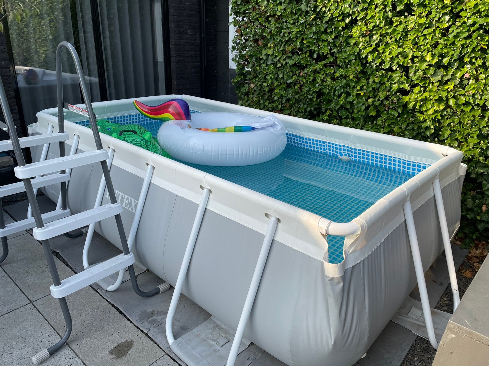 Intex zwembad 300x175x80cm, Ophalen, 200 tot 300 cm, 80 tot 120 cm, Zo goed als nieuw
