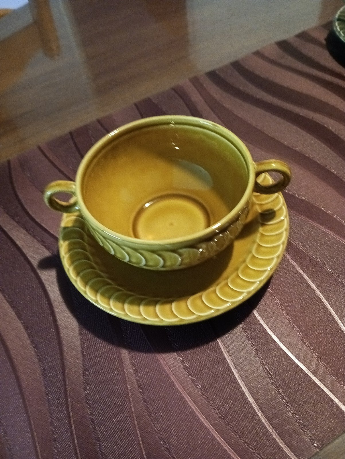 Vintage soepkom met schotel - Pagnossin Treviso Italy, Ophalen of Verzenden
