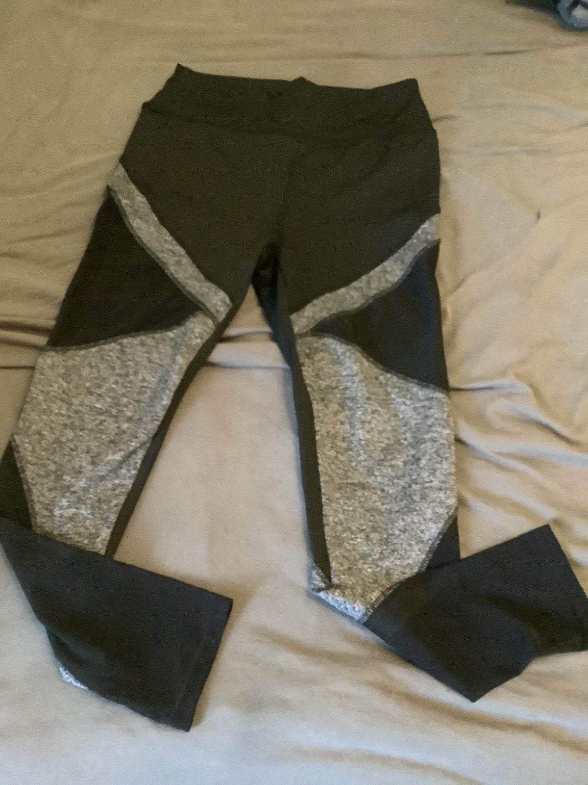 Shein Sportlegging Zwart/Grijs Maat M, Kleding | Dames, Sportkleding, Maat 38/40 (M), Zwart, Ophalen of Verzenden, Fitness of Aerobics