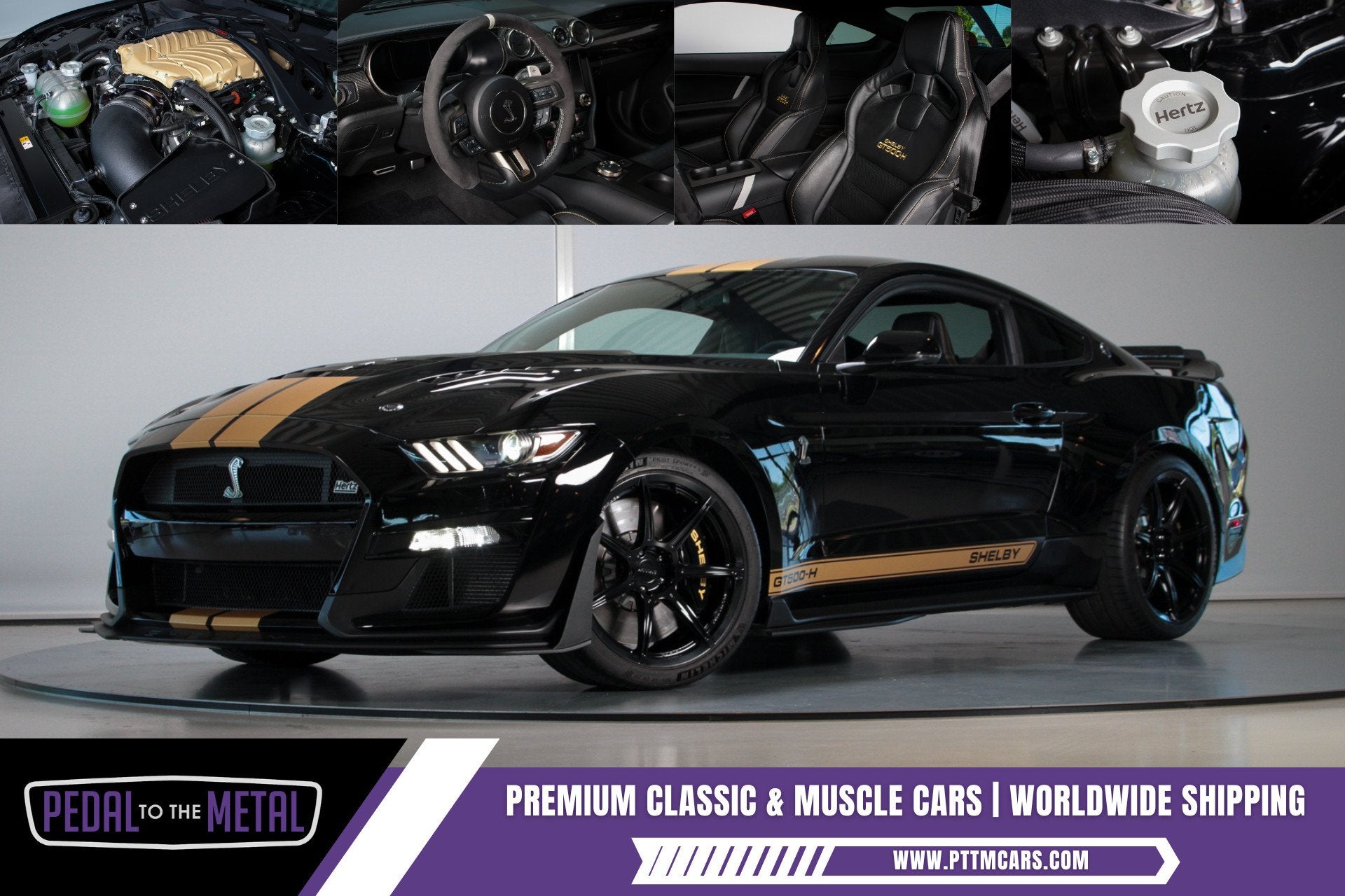 2022 Ford Shelby GT500H Hertz Executive | 1 of 5 | 2890 km, Auto's, Ford, Achterwielaandrijving, Gebruikt, Zwart, Leder