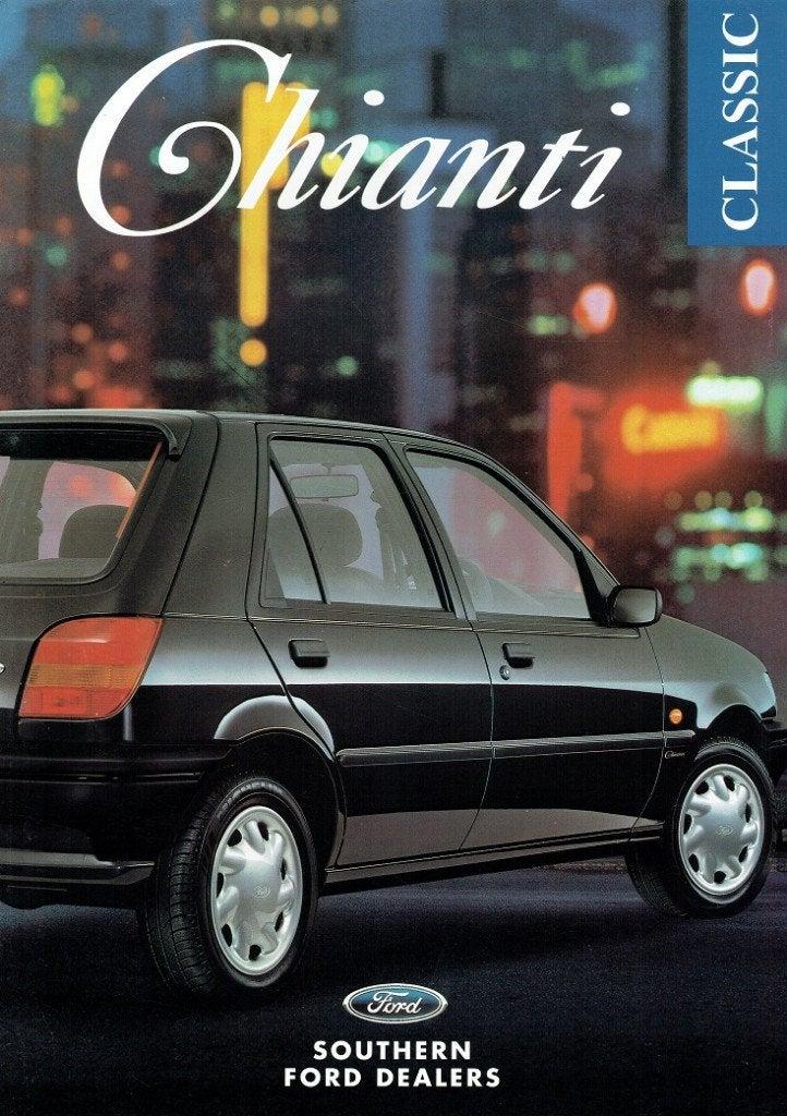 Folder Ford Fiesta Classic Chianti (Engelse uitgave - 1996), Verzenden, Gelezen, Ford