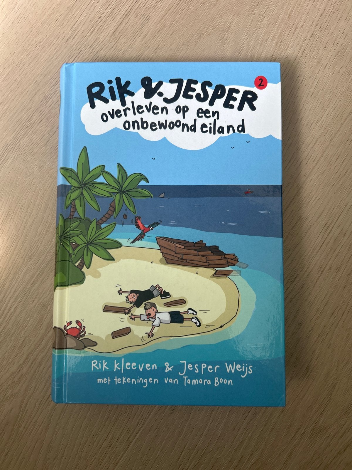 Rik & Jesper: Overleven op een onbewoond eiland (Hardcover), Ophalen of Verzenden, Zo goed als nieuw