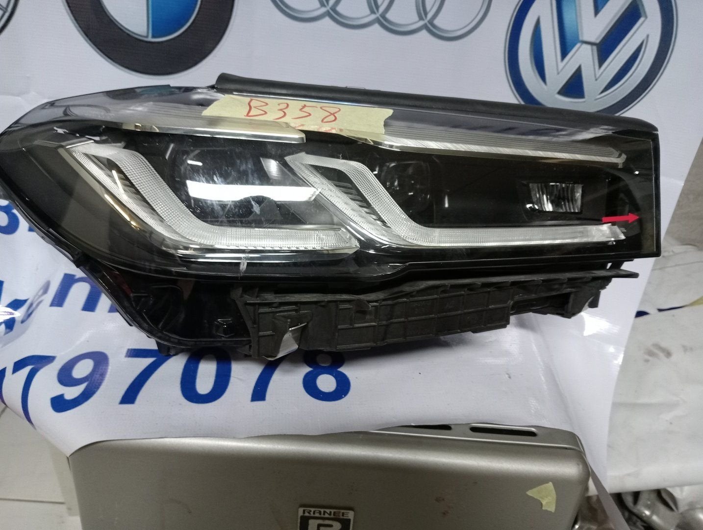 Bmw 5 serie G30 G31 LCI VOL LED koplamp 9850582-07, Gebruikt, -, -, Ophalen of Verzenden