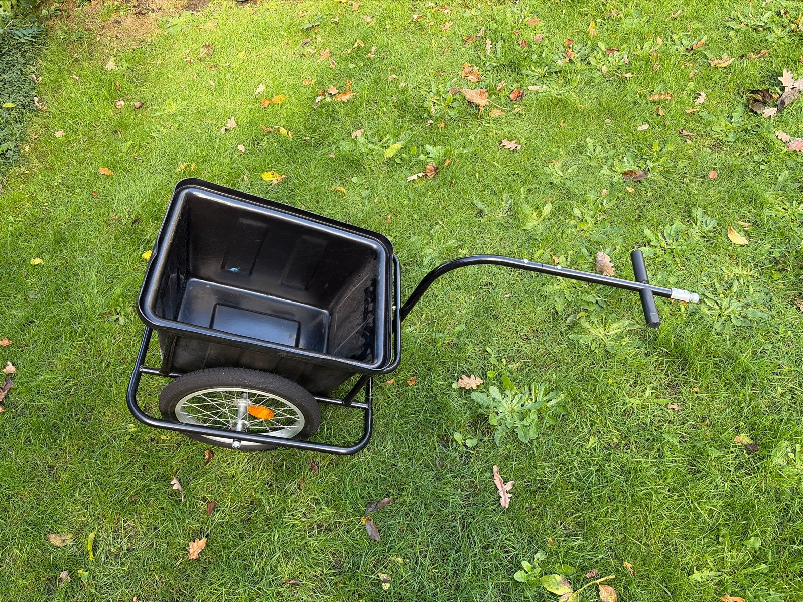 Stevige fietsaanhanger met bak - Ideaal voor bagage, Ophalen of Verzenden, Zo goed als nieuw, Bagagekar, 40 tot 60 kg
