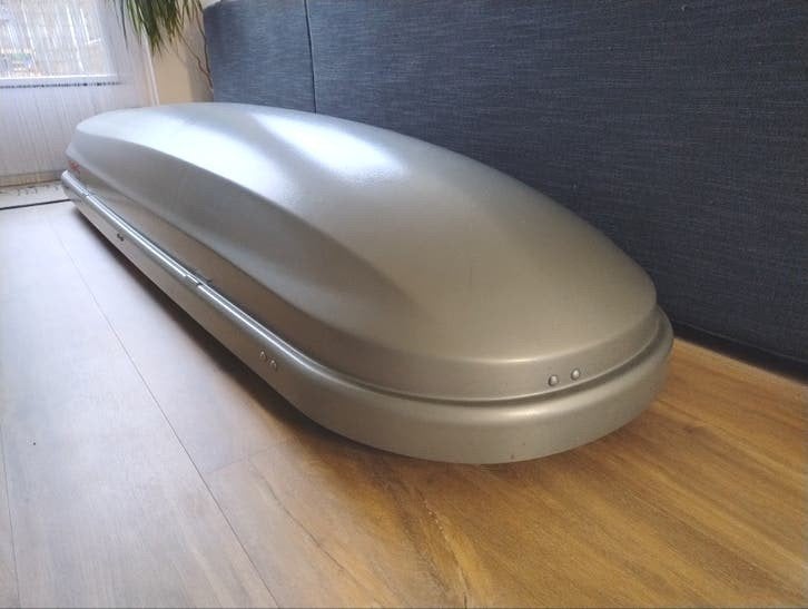 KAMEI Corvara 310 Dakkoffer - Mat Zilver - 310 liter, Auto diversen, Ophalen, Gebruikt