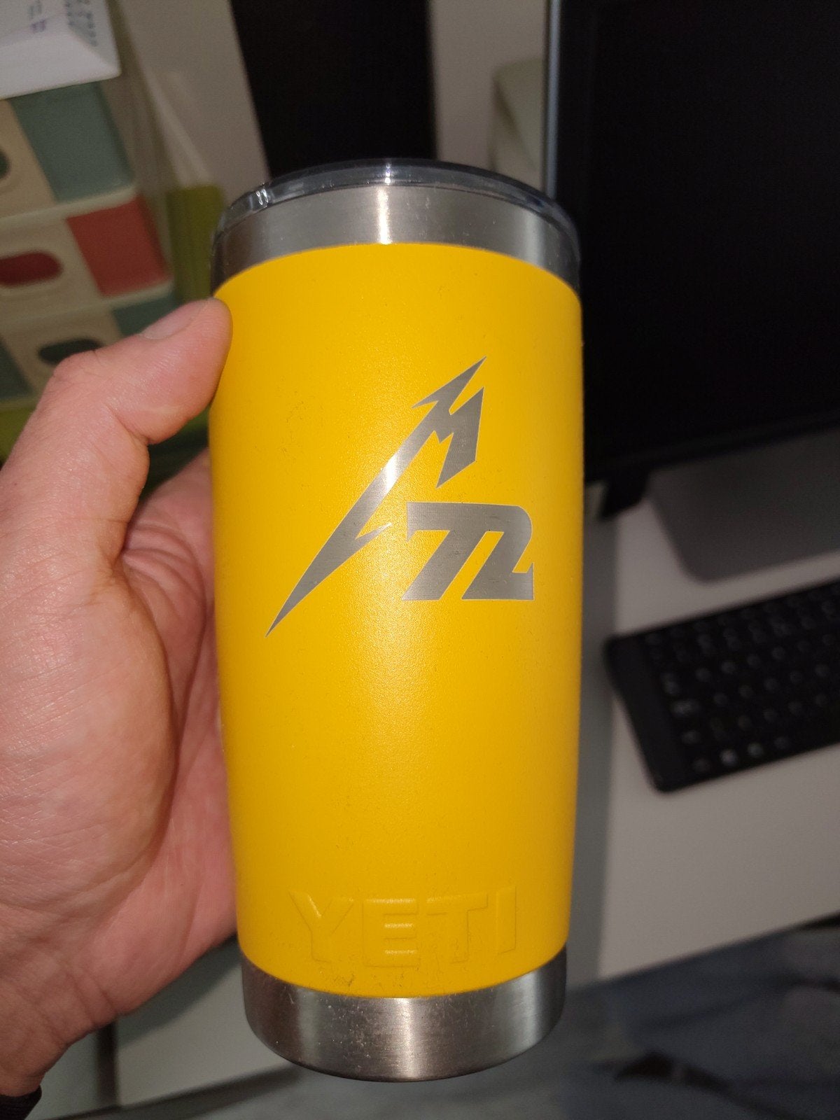 Metallica M72 Tour Yeti Thermos Beker - Geel, Ophalen of Verzenden, Zo goed als nieuw