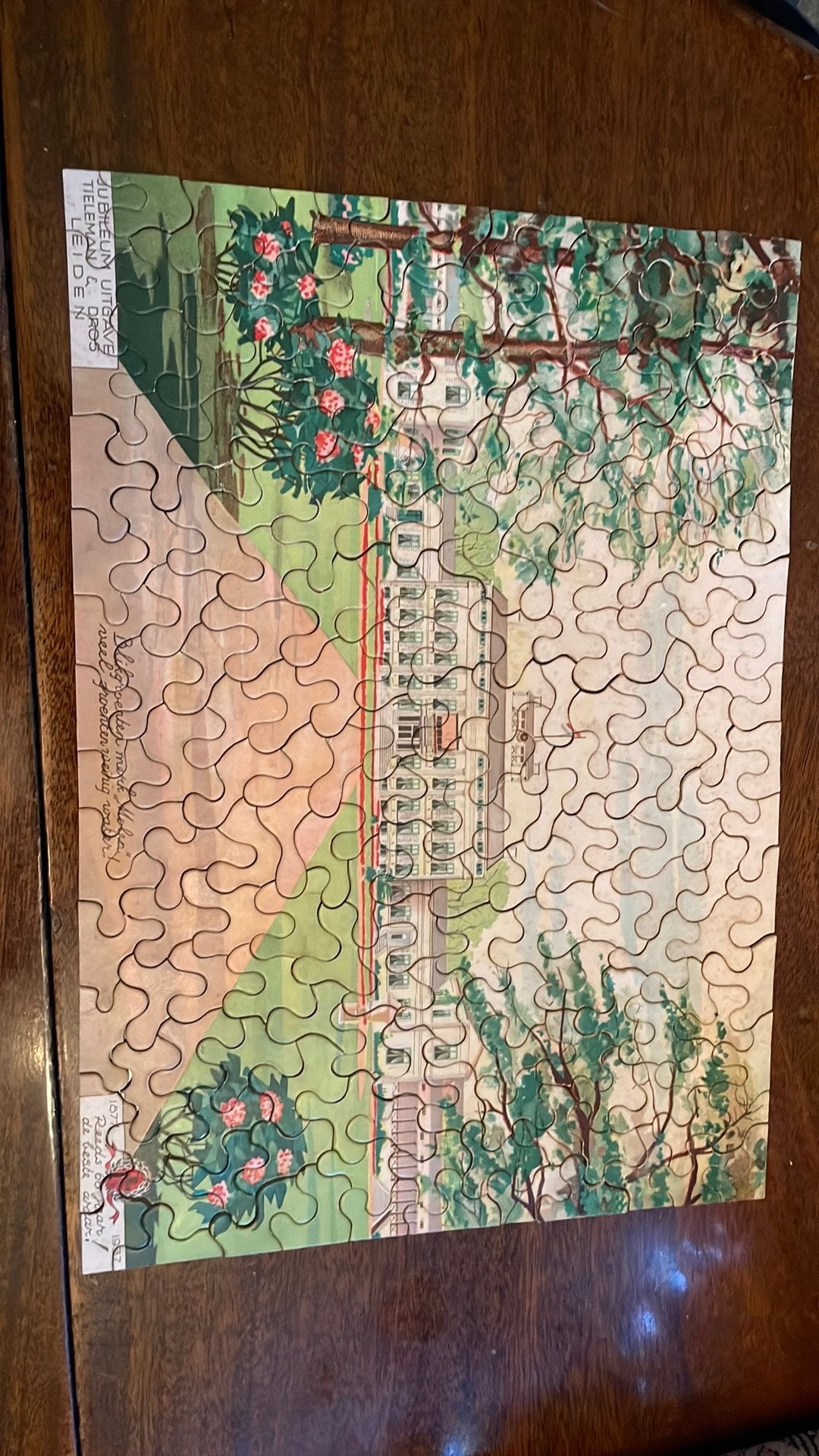 Vintage Legkaart-Puzzel Paleis Soestdijk (Jubileum), Ophalen of Verzenden