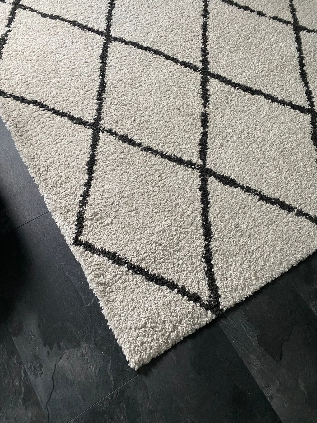 Benuta Crème Vloerkleed Ruiten 160x230, Huis en Inrichting, Stoffering | Tapijten en Kleden, Zwart, 150 tot 200 cm, 200 cm of meer