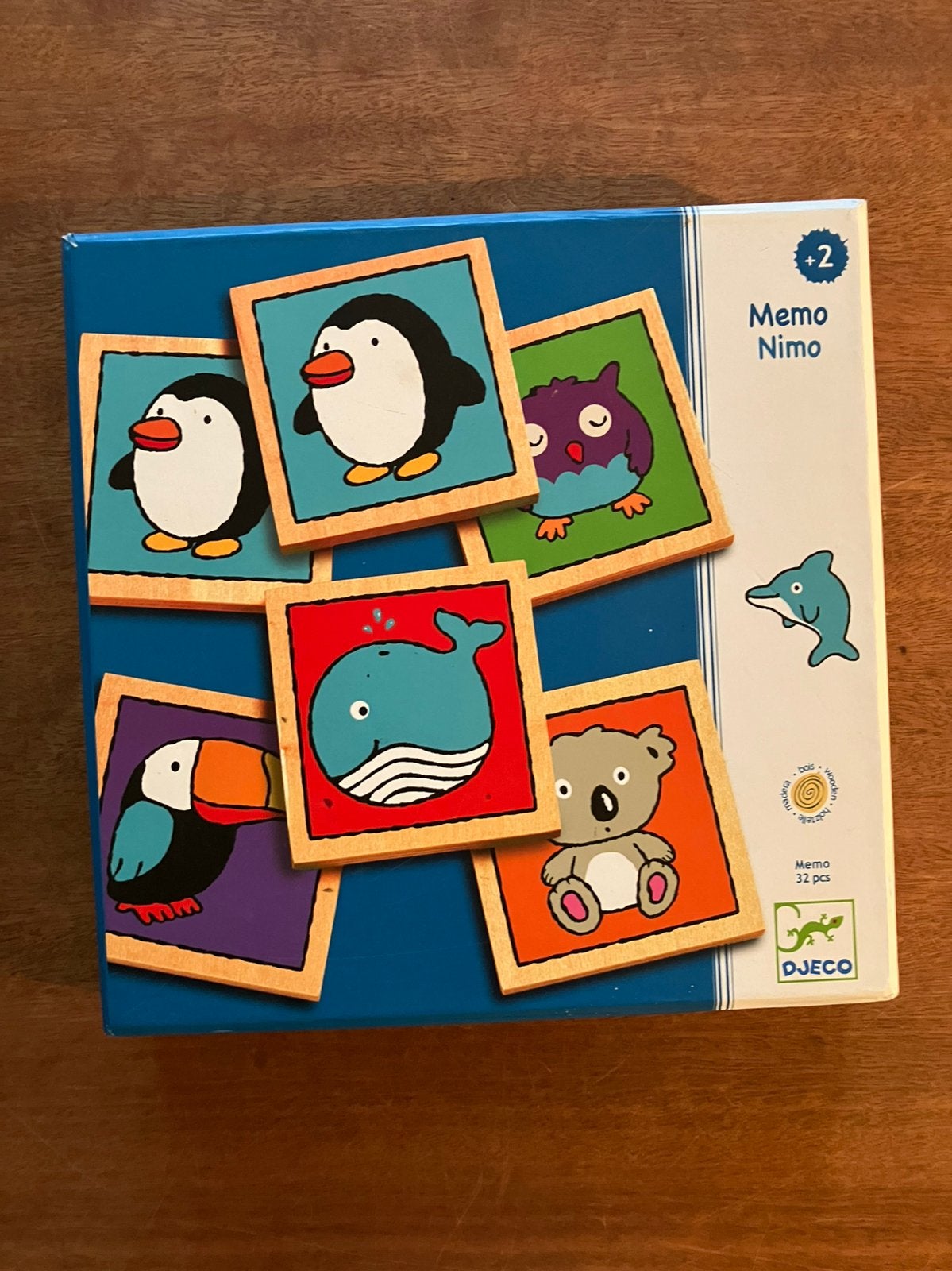 Djeco Memo Nino hout dieren memorie houten  memory, Ophalen of Verzenden, Zo goed als nieuw