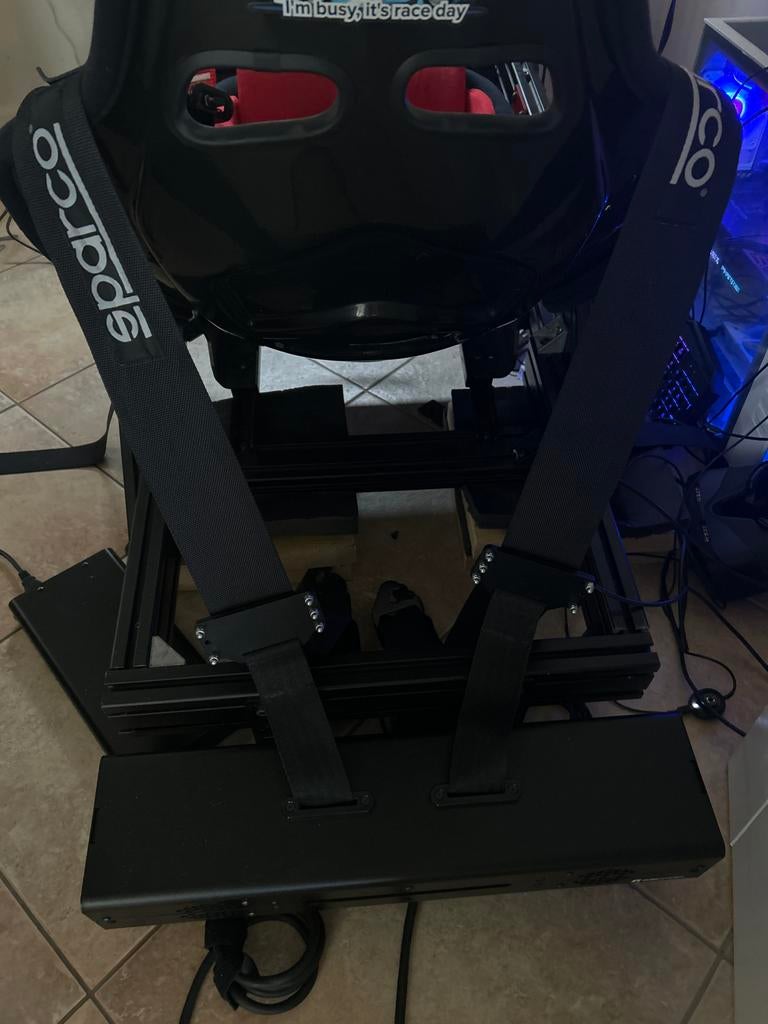 Qubic seatbelt met 6-punt gordel voor sim racing, Ophalen of Verzenden, Gebruikt, Racen en Vliegen