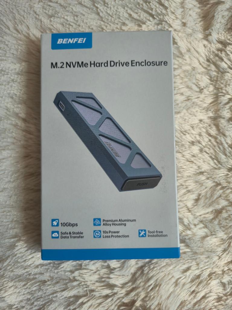 (386)BENFEI M.2 NVMe Hard Drive Enclosure - USB-C 10Gbps, Server, SSD, Nieuw, BENFEI
